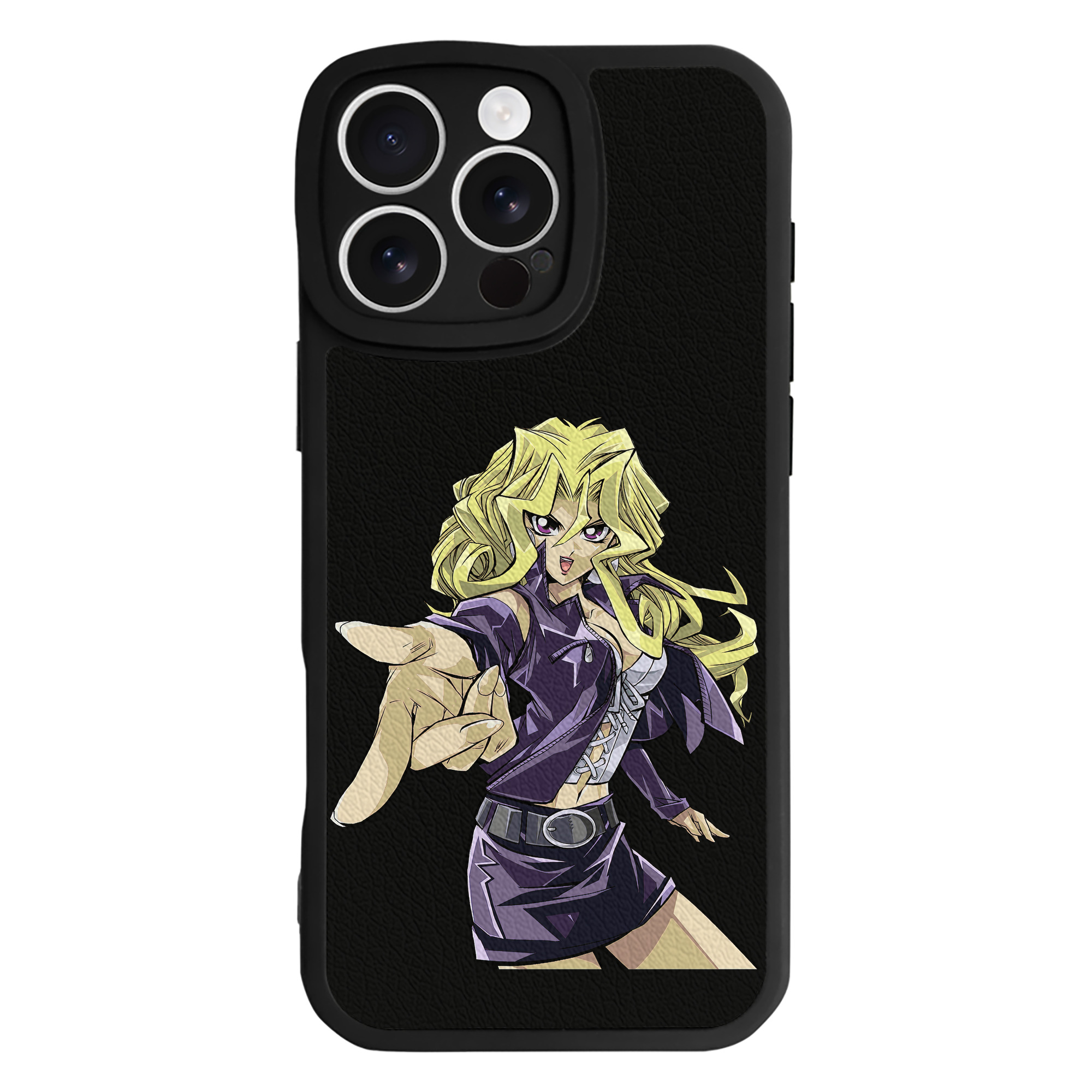 （画像用） 遊☆戯☆王 Yu-Gi-Oh! 【iPhone 16シリーズ対応】シリコンスマホケース（レザー調） 材質：シリコン